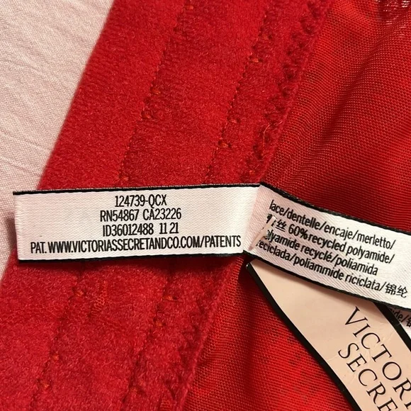 NEW Victorias Secret Dream Angels Valentine's Lace-up Corset Bra Crop Top Heart - Picture 9 of 10